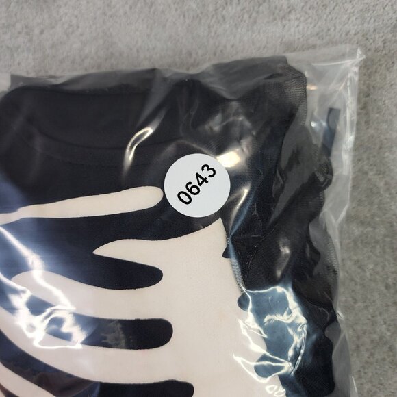 Girls Black & White Scary Skeleton Halloween Costume Dress Size M 7-10 - Picture 9 of 9